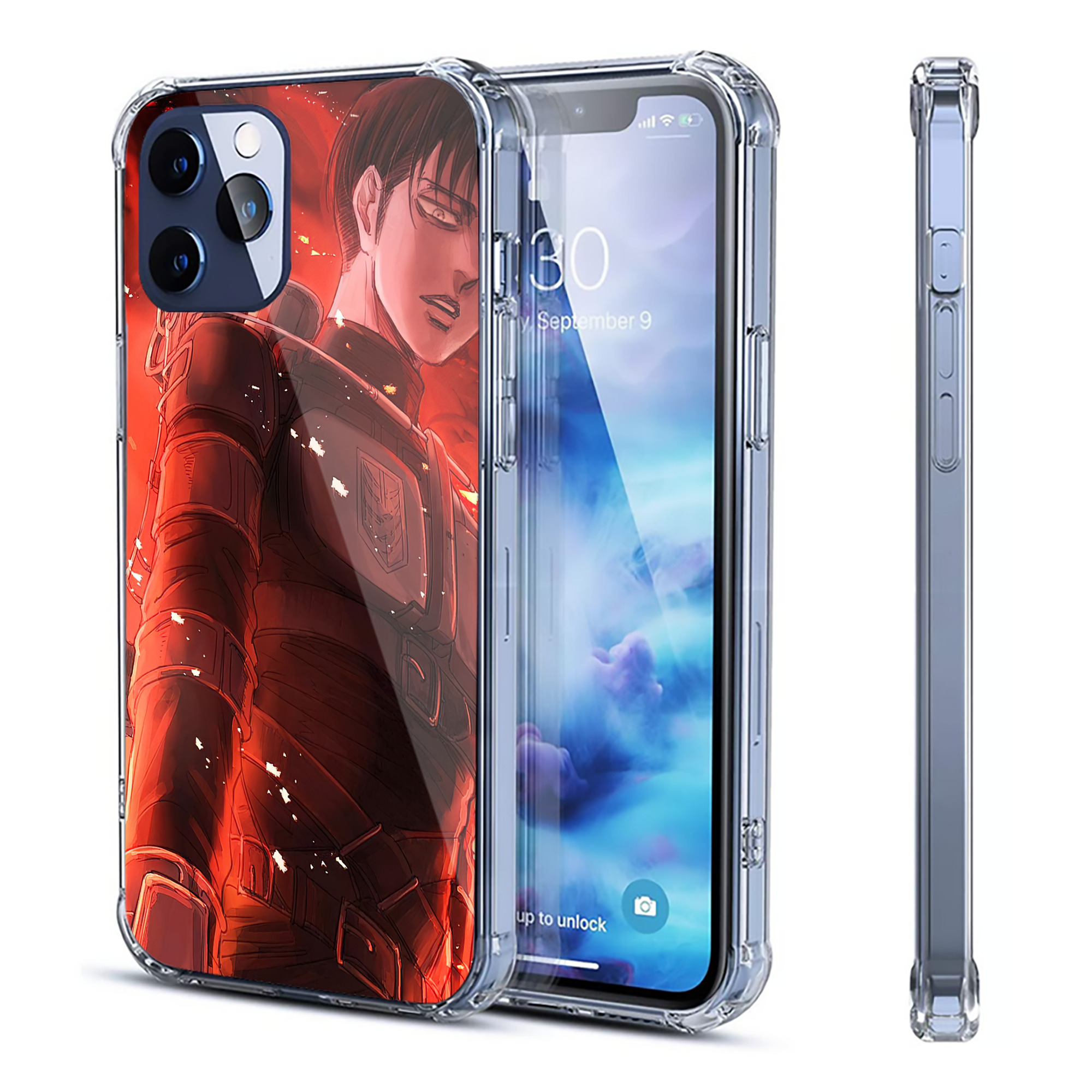 （画像用） 進撃の巨人 Attack on Titan 【iPhone 12シリーズ対応】透明スマホケース（クリアソフトケース）